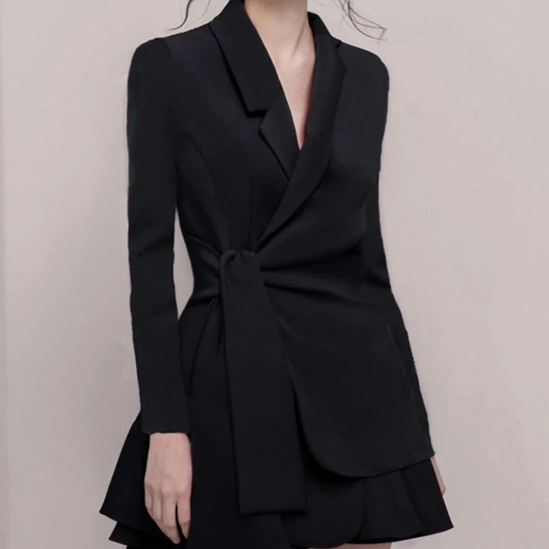 2021 Autumn and Spring Women's Fashion Casual Lapel Black High Waist Slim Temperament Long-sleeved Bow Blazer Skirt Women New
2021 Autumn and Spring Women's Fashion Casual Lapel Black High Waist Slim Temperament Long-sleeved Bow Blazer Skirt Women New