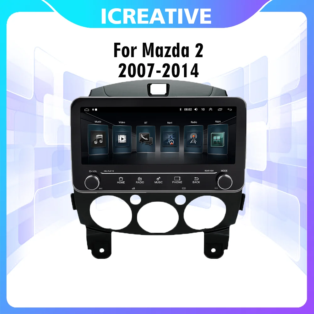 Car Multimedia Video Player For Mazda 2 2007-2014 2 Din 10.25 Android RDS Audio FM BT GPS Navigation Autoradio Head Unit
Car Multimedia Video Player For Mazda 2 2007-2014 2 Din 10.25 Android RDS Audio FM BT GPS Navigation Autoradio Head Unit