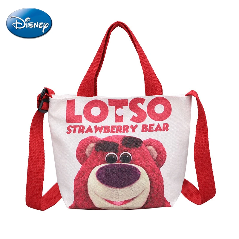 Disney Kindergarten Bag Boys Girls Bag Messenger Bag Cute Strawberry Bear Print Canvas Handbag Cartoon Children's Shoulder Bag
Disney Kindergarten Bag Boys Girls Bag Messenger Bag Cute Strawberry Bear Print Canvas Handbag Cartoon Children's Shoulder Bag