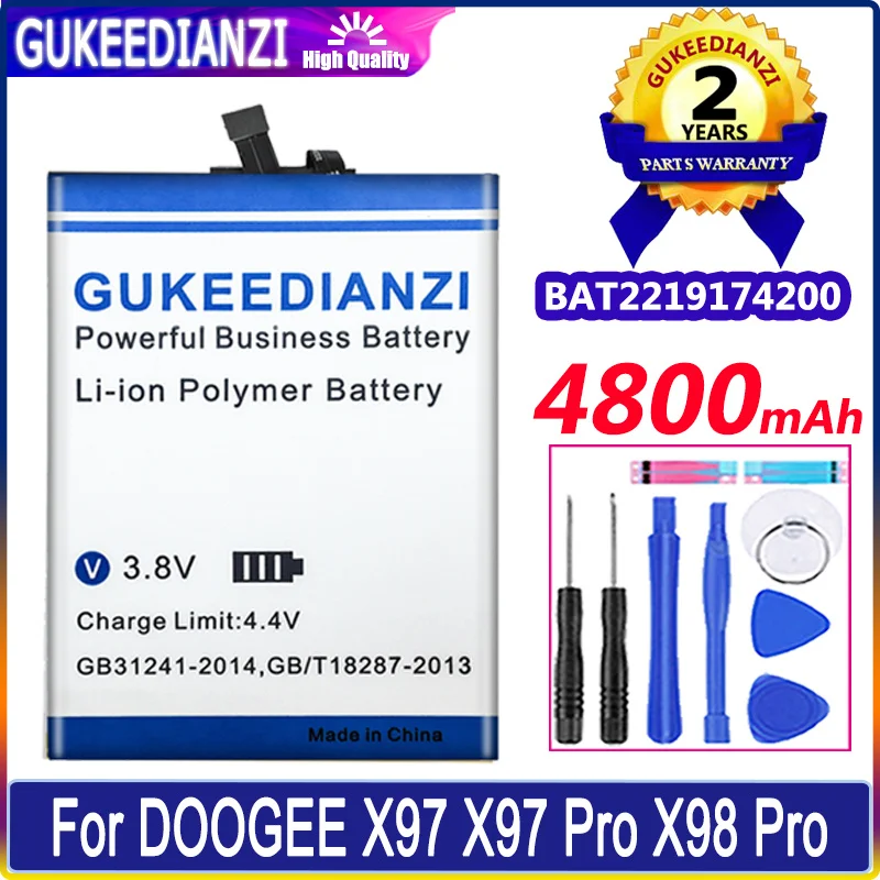 Bateria New Battery BAT2219174200 4800mAh For DOOGEE X98Pro X97Pro X97/X98 Pro Mobile Phone High Quality Battery
Bateria New Battery BAT2219174200 4800mAh For DOOGEE X98Pro X97Pro X97/X98 Pro Mobile Phone High Quality Battery