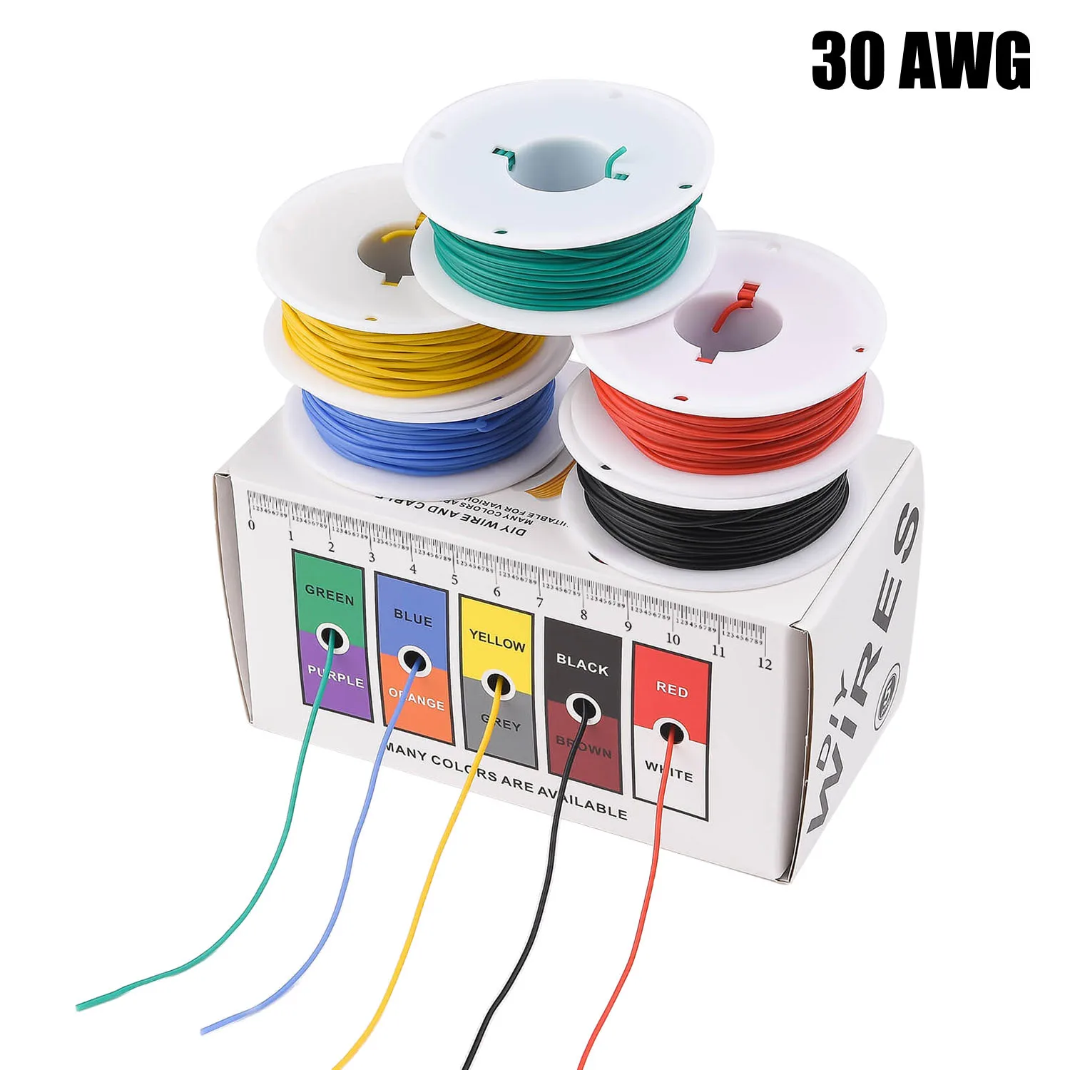 Электрический провод 30 AWG, силиконовый, многожильный, медный, 5 цветов
Электрический провод 30 AWG, силиконовый, многожильный, медный, 5 цветов