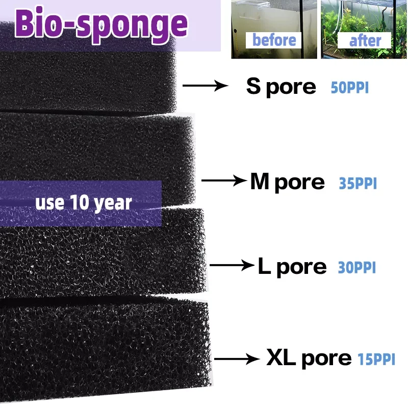 Aquarium Accessories Practical Biochemical Decoration Cotton Sponge Aquarium Filter Fish Tank Pond Black Foam Sponge Tank
Aquarium Accessories Practical Biochemical Decoration Cotton Sponge Aquarium Filter Fish Tank Pond Black Foam Sponge Tank