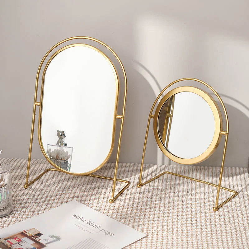 Makeup Mirror Metal Bathroom Cosmetic Mirror Nordic Style Luxury Home Dormitory Accessories
Makeup Mirror Metal Bathroom Cosmetic Mirror Nordic Style Luxury Home Dormitory Accessories