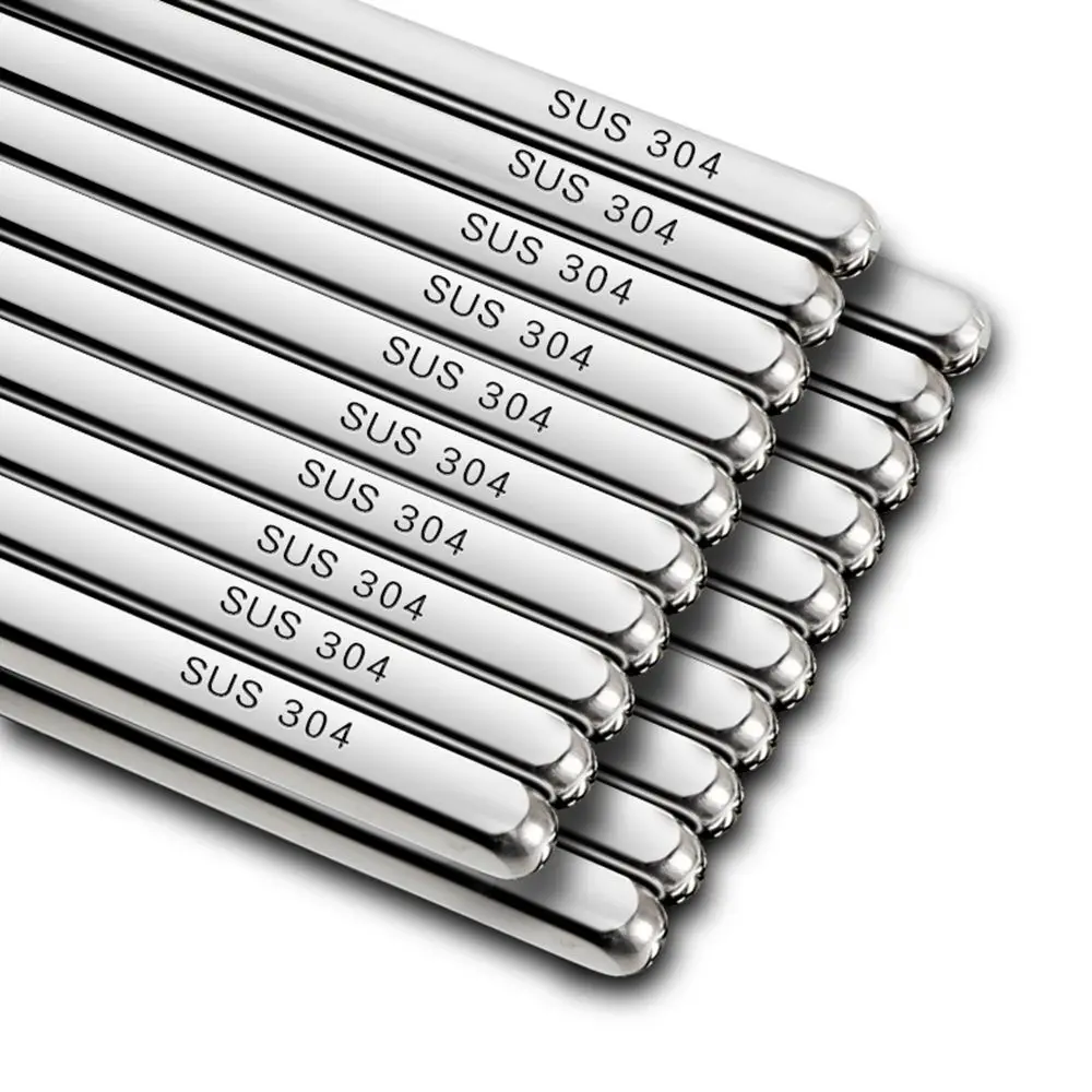 Stylish Stainless Steel Reusable Healthy Chinese Sushi Food Household Tableware Chopsticks Kitchen Tools
Stylish Stainless Steel Reusable Healthy Chinese Sushi Food Household Tableware Chopsticks Kitchen Tools