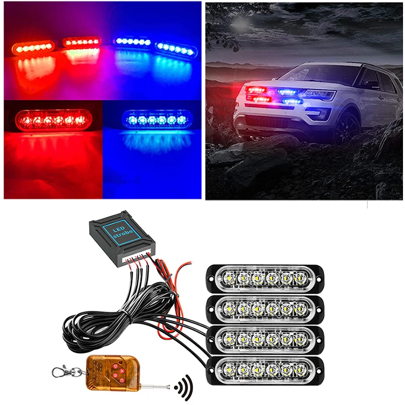 24 LED Strobe Light Wireless Car Emergency Flashing Light Car LED 12V Trailer Truck Strobos Police Warning Light Auto Diode Lamp
24 LED Strobe Light Wireless Car Emergency Flashing Light Car LED 12V Trailer Truck Strobos Police Warning Light Auto Diode Lamp