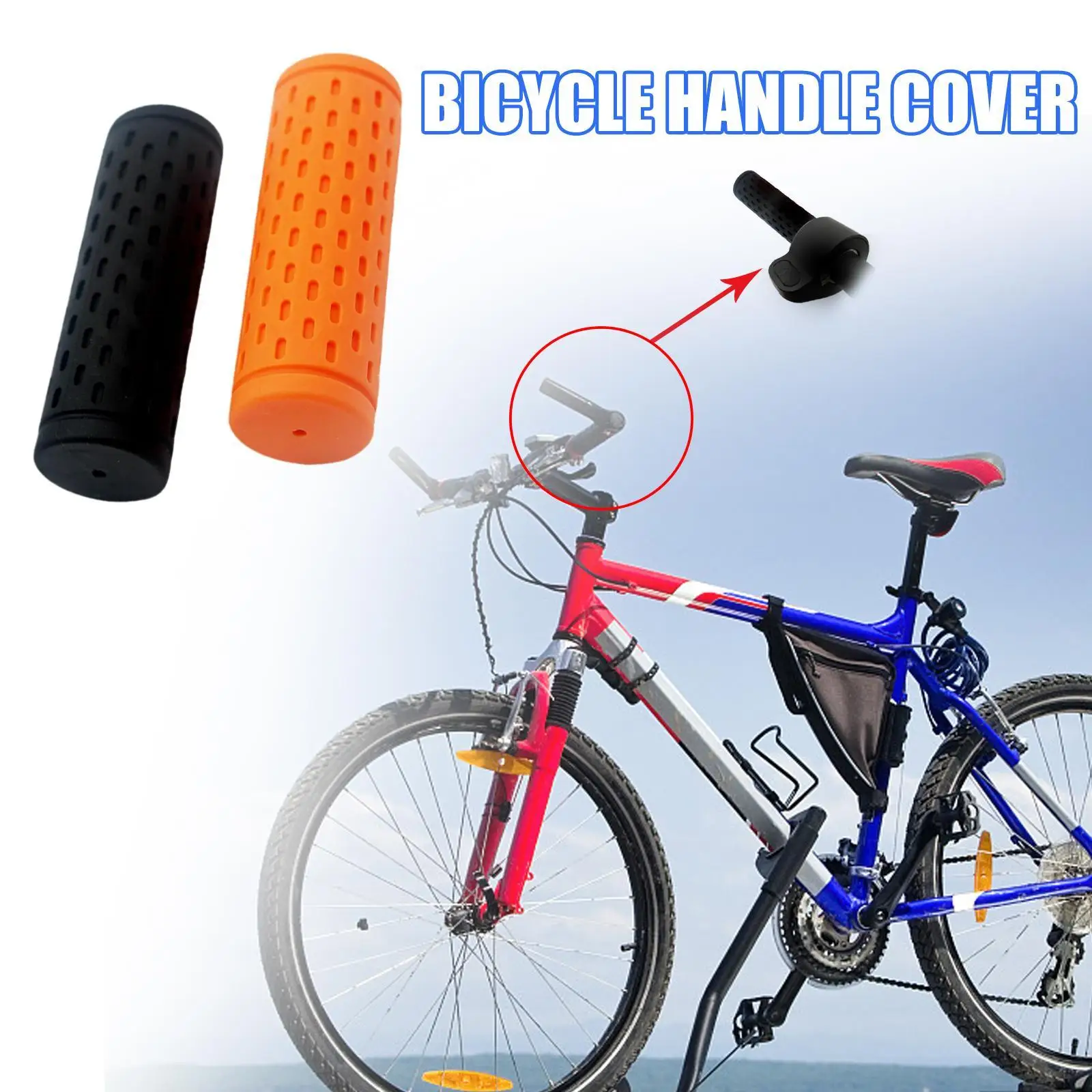 1Pair Silicone Cycling Bicycle Grips Outdoor MTB Mountain Bike Handlebar Grips Cover Anti-slip Strong Support Grips Bike Part
1Pair Silicone Cycling Bicycle Grips Outdoor MTB Mountain Bike Handlebar Grips Cover Anti-slip Strong Support Grips Bike Part