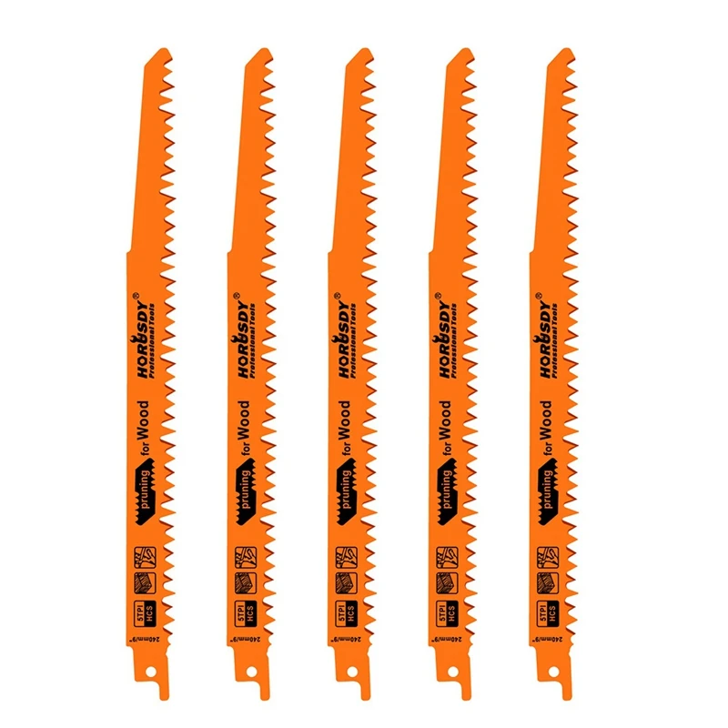 HORUSDY 9 Inch Reciprocating Saw Blades / 5 Piece Set Electric Sawzall Hackzall Wood Pruning 
HORUSDY 9 Inch Reciprocating Saw Blades / 5 Piece Set Electric Sawzall Hackzall Wood Pruning