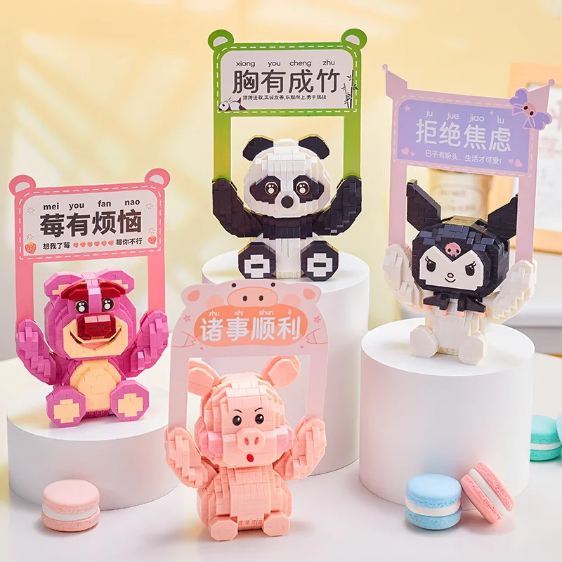 Kawaii поднимает знак панда бриллиант строительные блоки Диснея лосто мини микро кирпичные фигурки мультфильм свинка Кролик модель игрушки для детей
Kawaii поднимает знак панда бриллиант строительные блоки Диснея лосто мини микро кирпичные фигурки мультфильм свинка Кролик модель игрушки для детей