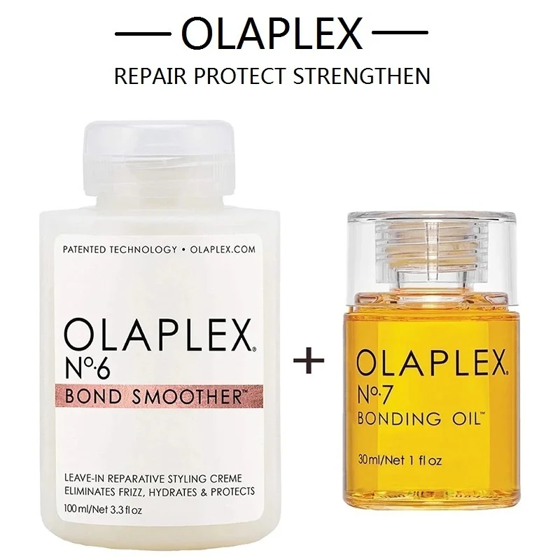 

Маска для волос Olaplex No.6/No.7 в комплекте, мягкая термостойкая краска для волос с эфирным маслом для ухода за волосами, для поддержания красоты и здоровья