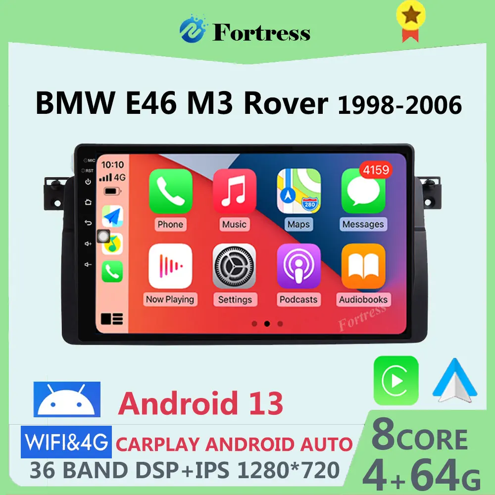 Android 12 Carplay Android Auto for BMW E46 M3 318/320/325/330/335 4G wifi Multimedia Video Player Navigation GPS DSP autoradio
Android 12 Carplay Android Auto for BMW E46 M3 318/320/325/330/335 4G wifi Multimedia Video Player Navigation GPS DSP autoradio