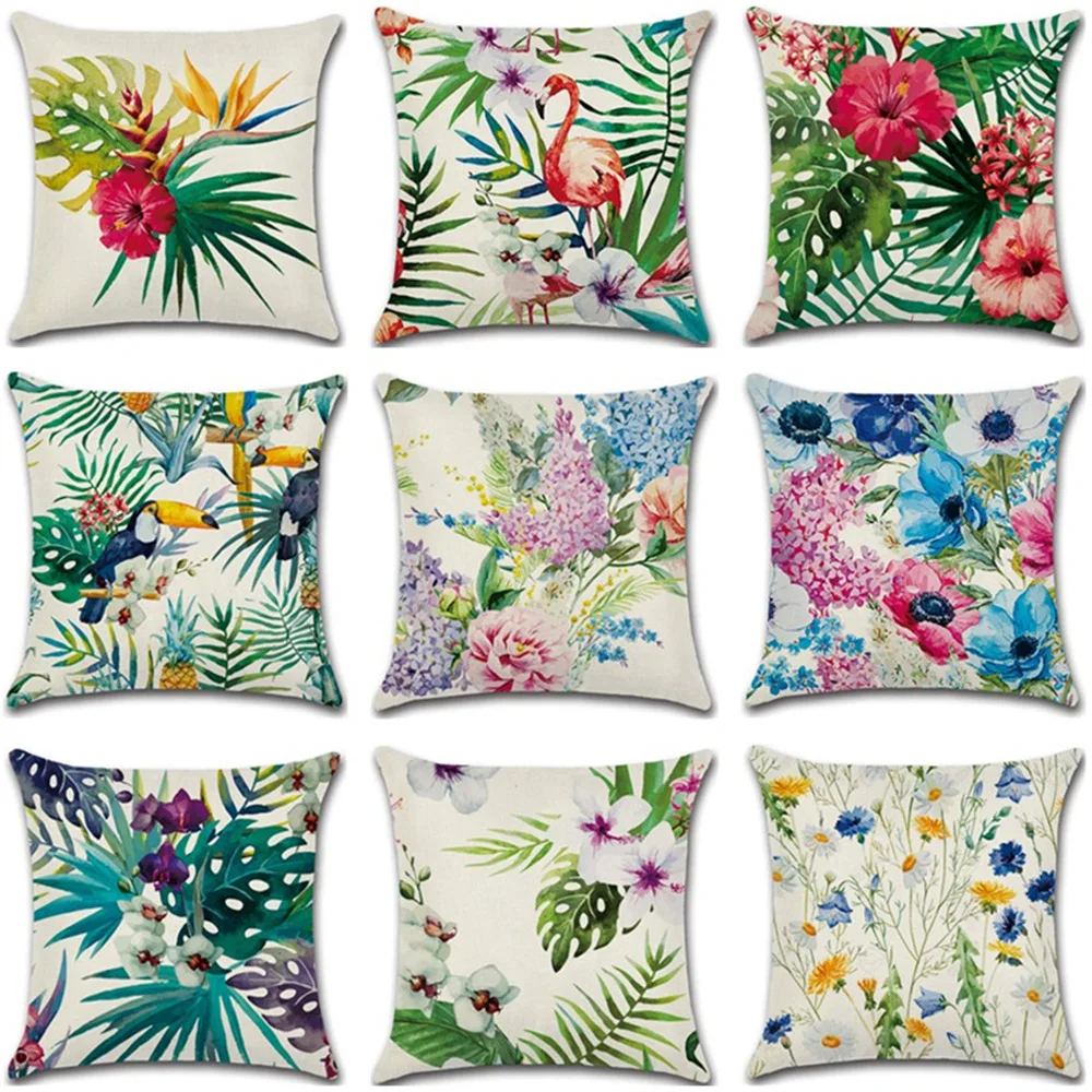 Tropical Plants Decorative Pillowcases Flamingo Cotton Linen Pillow Case Flowers Pillow Cover kussensloop almohada
Tropical Plants Decorative Pillowcases Flamingo Cotton Linen Pillow Case Flowers Pillow Cover kussensloop almohada