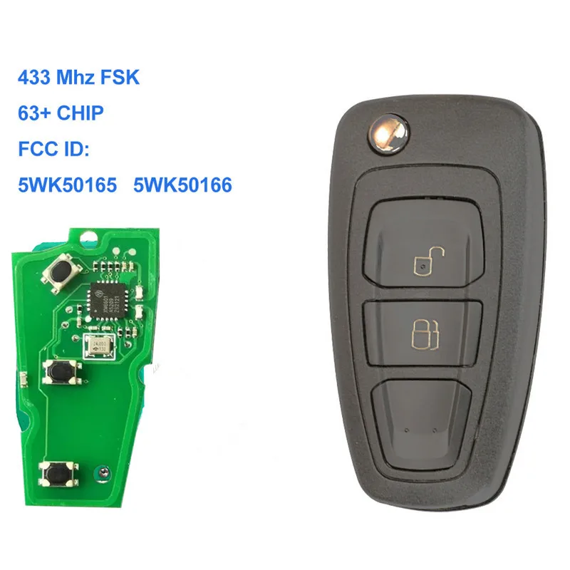 Flip key 2buttons FSK 4D63 chip for Ford Ranger Focus Mondeo 2011 2012 2014 2015 5WK50166 AB39-15K601-DA 434mhz 5WK50165
Flip key 2buttons FSK 4D63 chip for Ford Ranger Focus Mondeo 2011 2012 2014 2015 5WK50166 AB39-15K601-DA 434mhz 5WK50165