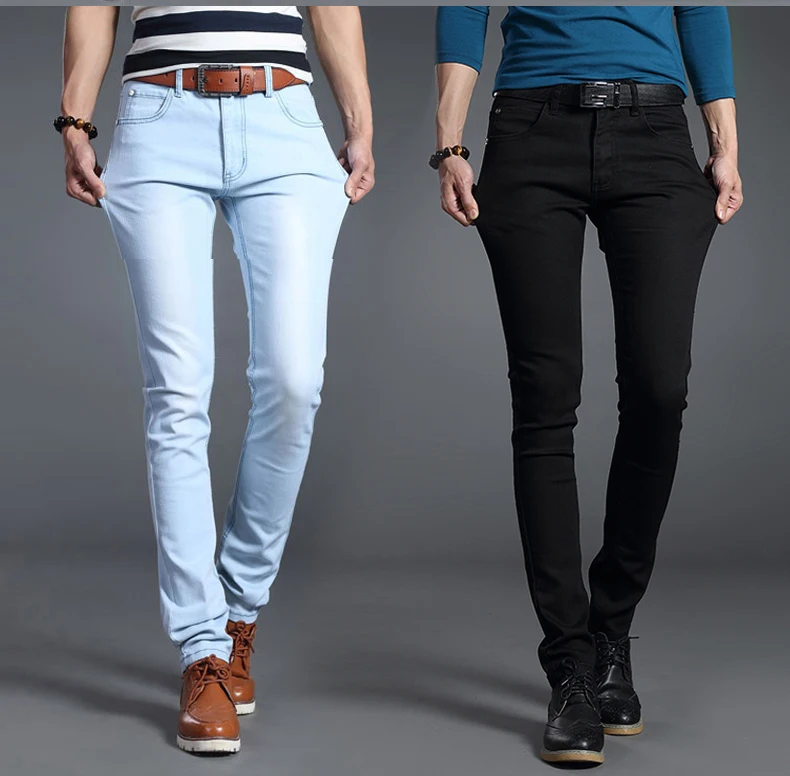 Good Quality Black gray blue Skinny Jeans Men Spring Summer Slim Fit Denim Jeans Men Cotton Stretch Denim Pants Cowboy Trousers
Good Quality Black gray blue Skinny Jeans Men Spring Summer Slim Fit Denim Jeans Men Cotton Stretch Denim Pants Cowboy Trousers
