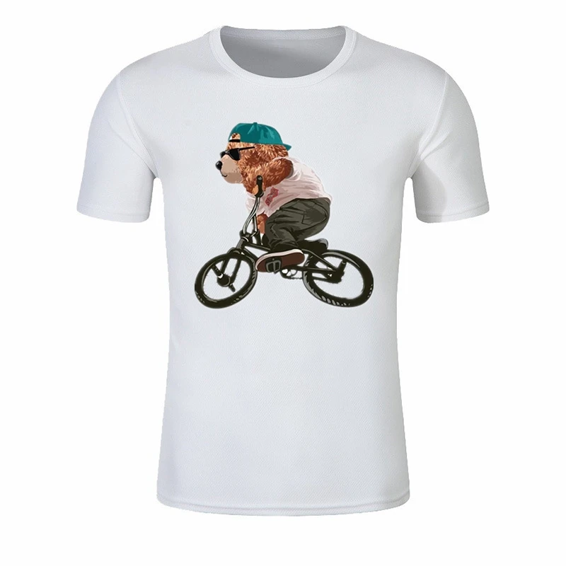 Men's Summer Printed Little Bear T-shirts Short Sleeve Polyesterbreathable T-shirt Men's Clothing Leisure Tees Tops
Men's Summer Printed Little Bear T-shirts Short Sleeve Polyesterbreathable T-shirt Men's Clothing Leisure Tees Tops