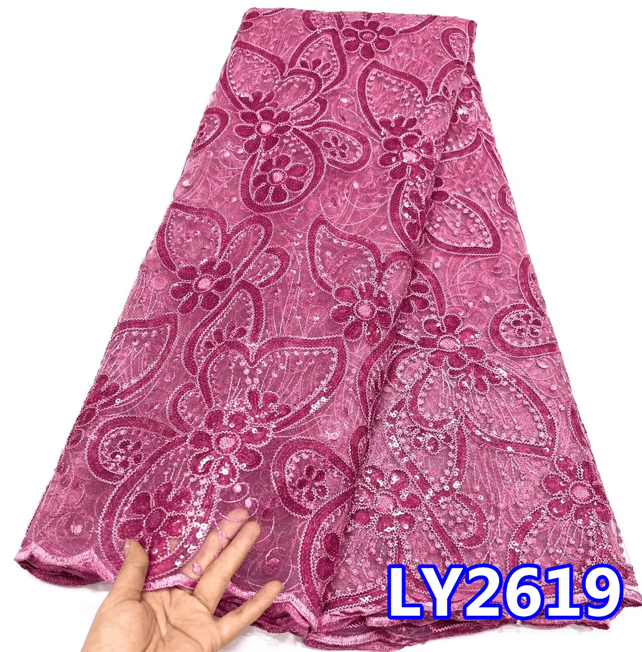 High Quality African Nigerian Tulle Lace Fabric With Sequins Embroidery Sewing Guipure Organza Prom Dresses Beads Sewing PL298-2
High Quality African Nigerian Tulle Lace Fabric With Sequins Embroidery Sewing Guipure Organza Prom Dresses Beads Sewing PL298-2