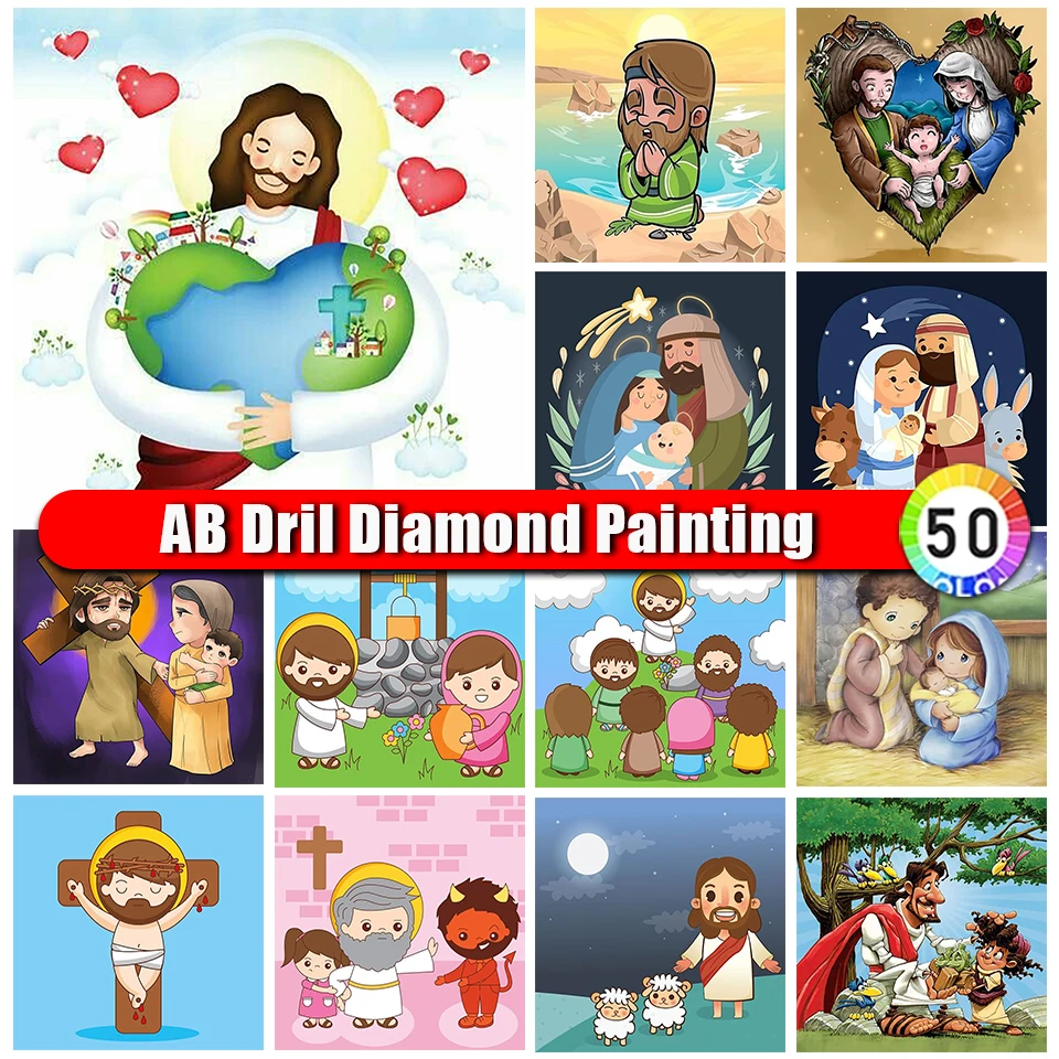 Zipper Bag AB Diamond Painting Jesus full 5d Diamond Embroidery cartoon Cross Stitch Full Square Round Drill Crafts Home Decor
Zipper Bag AB Diamond Painting Jesus full 5d Diamond Embroidery cartoon Cross Stitch Full Square Round Drill Crafts Home Decor