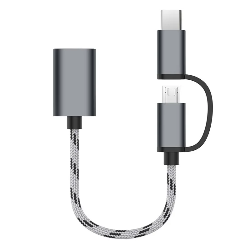 2 In 1 USB 3.0 OTG Adapter Cable Type-C Micro USB To USB 3.0 Interface Charging Cable Line For Cellphone Converter For Cellphone
2 In 1 USB 3.0 OTG Adapter Cable Type-C Micro USB To USB 3.0 Interface Charging Cable Line For Cellphone Converter For Cellphone