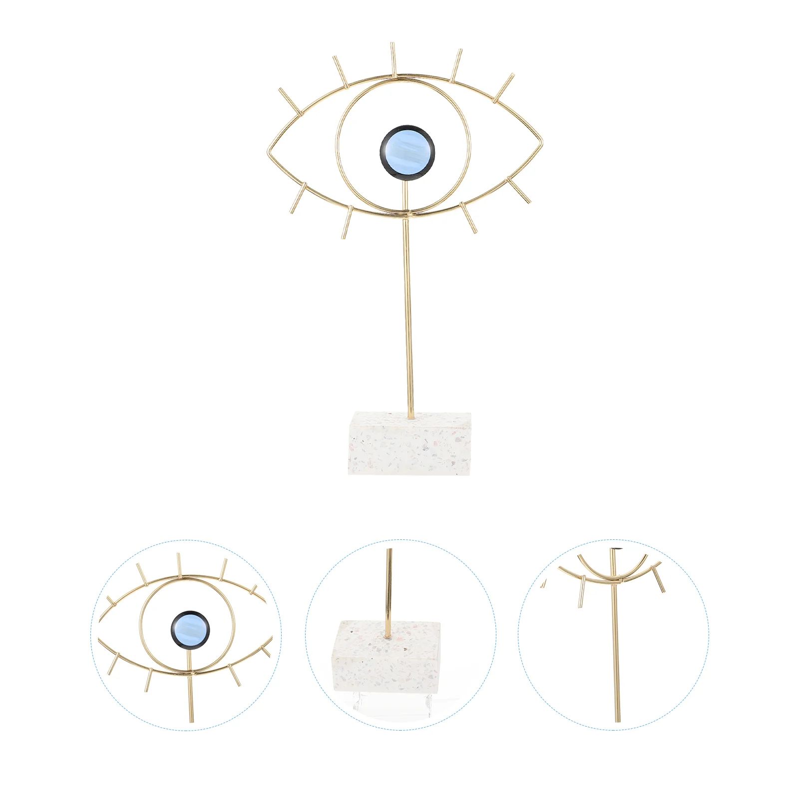 Eye Evil Ornament Decor Jewelry Metal Adornment Blue Stand Ironwork Holder Table Leaf Turkish Necklace Statue Decoration Earring
Eye Evil Ornament Decor Jewelry Metal Adornment Blue Stand Ironwork Holder Table Leaf Turkish Necklace Statue Decoration Earring