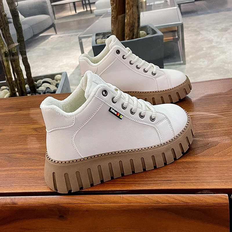 Women's Platform Casual Shoes Winter Round Toe Shoes Flat Shoes Lace-up Walking Shoes Women Comfortle Shoes Zapatos De Mujer
Women's Platform Casual Shoes Winter Round Toe Shoes Flat Shoes Lace-up Walking Shoes Women Comfortle Shoes Zapatos De Mujer