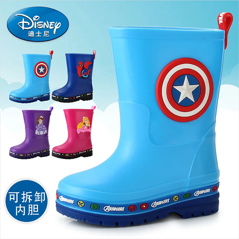 Детские ботинки Disney с мультяшным рисунком, Нескользящие теплые дождевые ботинки для мальчиков и девочек, утепленная износостойкая обувь пр...
Детские ботинки Disney с мультяшным рисунком, Нескользящие теплые дождевые ботинки для мальчиков и девочек, утепленная износостойкая обувь пр...