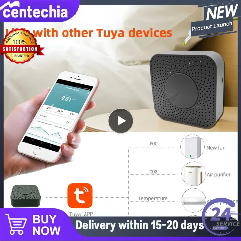 1/2/3PCS Wireless Formaldehyde Voc Carbon Dioxide Temperature Humidity Sensor 80 Decibels Alarm Tuya Wifi Smart Air Box
1/2/3PCS Wireless Formaldehyde Voc Carbon Dioxide Temperature Humidity Sensor 80 Decibels Alarm Tuya Wifi Smart Air Box