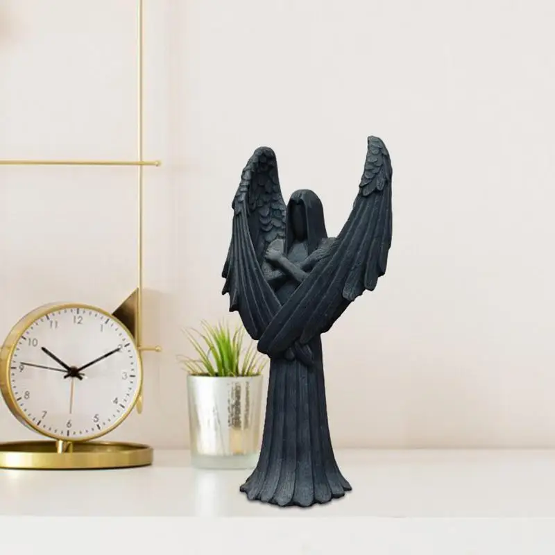 Dark Angel Sculpture Portable Resin Dark Angel Statue Decor Desktop Decoration Figurine Home Decor Tool Halloween Decor Supplies
Dark Angel Sculpture Portable Resin Dark Angel Statue Decor Desktop Decoration Figurine Home Decor Tool Halloween Decor Supplies