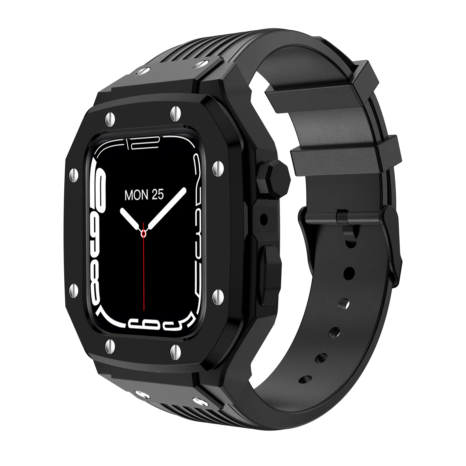Модифицированный комплект, металлический чехол для Apple Watch серии 7 45 мм, Correa iWatch 6 5 4 se 44 мм, набор резиновых чехлов для Apple Watch 44 мм 45 мм
Модифицированный комплект, металлический чехол для Apple Watch серии 7 45 мм, Correa iWatch 6 5 4 se 44 мм, набор резиновых чехлов для Apple Watch 44 мм 45 мм