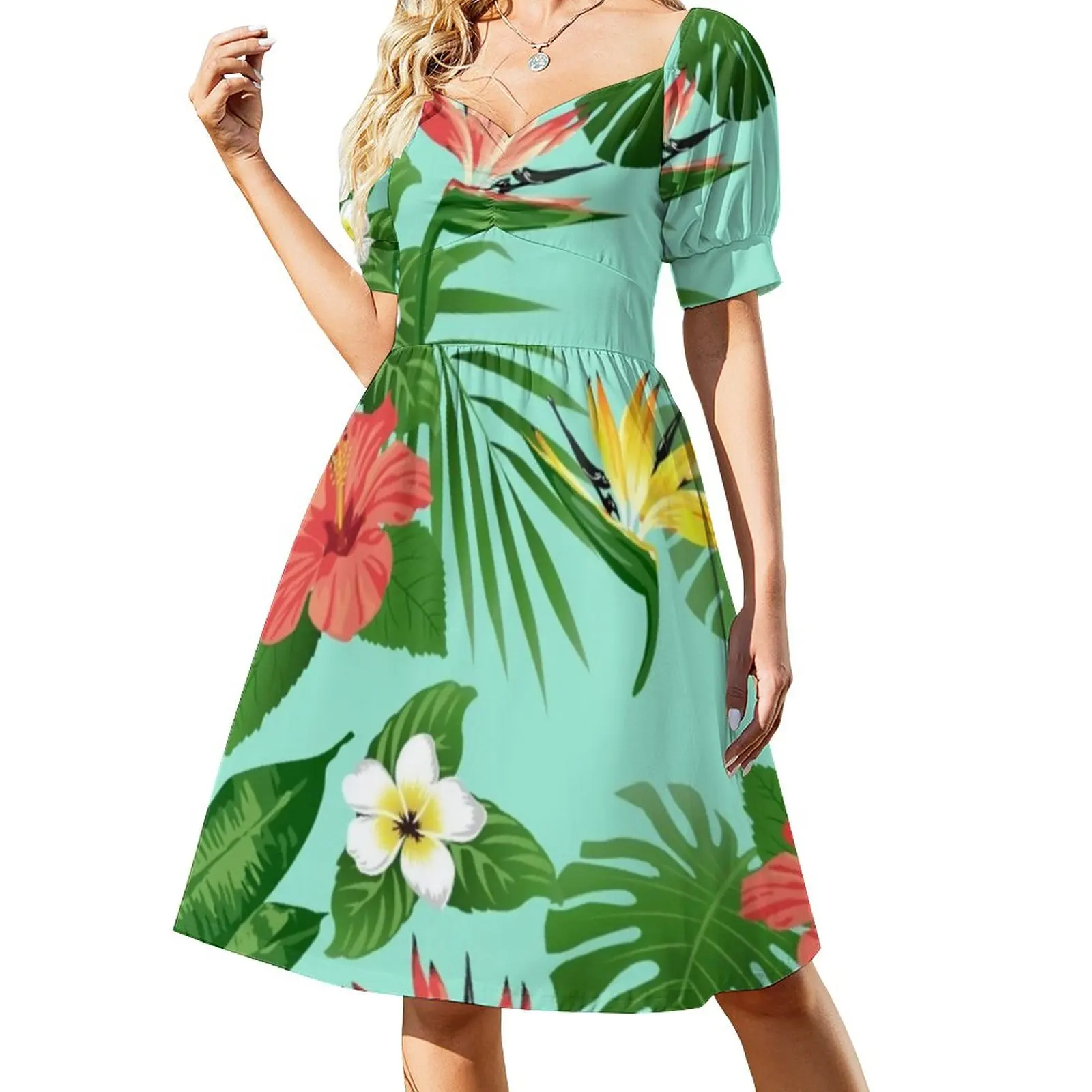 Gorgeous Tropical Floral Casual Dress Hawaii Flower Street Fashion Dresses Sexy V Neck Trendy Printed Dress Large Size
Gorgeous Tropical Floral Casual Dress Hawaii Flower Street Fashion Dresses Sexy V Neck Trendy Printed Dress Large Size