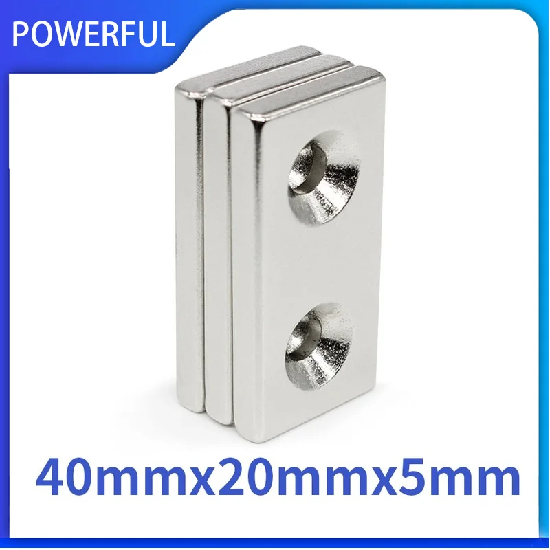 1~20PCS 40mm x 20mm x 5mm-5mm Block Strong Rare Earth Magnets Countersunk Hole 5mm 40*20*5-5mmPermanent NdFeB Magnet
1~20PCS 40mm x 20mm x 5mm-5mm Block Strong Rare Earth Magnets Countersunk Hole 5mm 40*20*5-5mmPermanent NdFeB Magnet