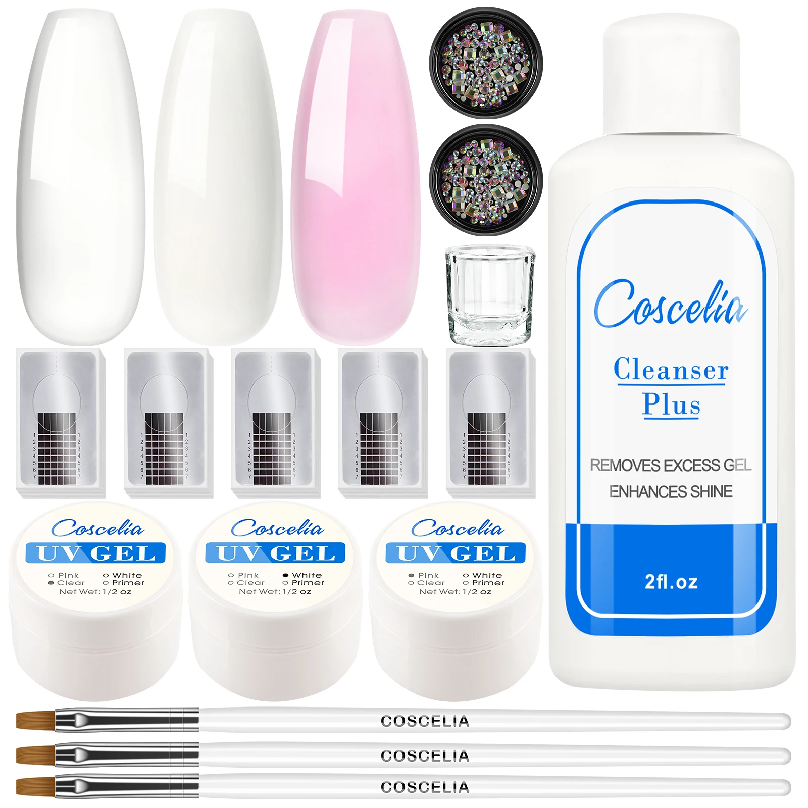 Manicure Kit Nail Gel Poly Extensions Art Tools Decoration for Nail Gel Manicure Set UV Nail Quick Extension for Beginner
Manicure Kit Nail Gel Poly Extensions Art Tools Decoration for Nail Gel Manicure Set UV Nail Quick Extension for Beginner