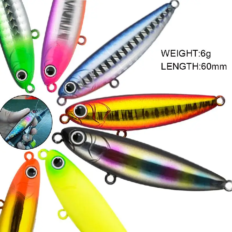 3D Fishing Lure 60mm/6g Floating Pencil Bait Topwater Artificial Hard Bait Freshwater Saltwater Carp Fishing Tackle Accessories
3D Fishing Lure 60mm/6g Floating Pencil Bait Topwater Artificial Hard Bait Freshwater Saltwater Carp Fishing Tackle Accessories