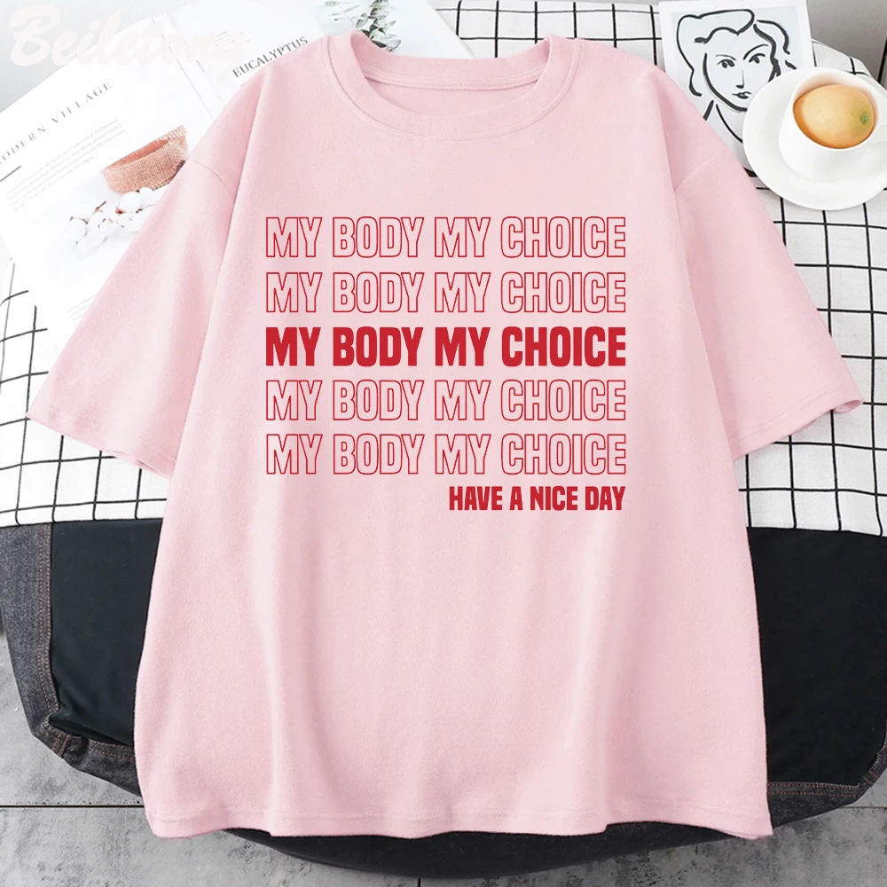MY Body My Choice Pro Women T Shirt Letter Custom Tees Pure Cotton 2022 Summer Unisex Reproductive Rights Streetwear Print Short
MY Body My Choice Pro Women T Shirt Letter Custom Tees Pure Cotton 2022 Summer Unisex Reproductive Rights Streetwear Print Short