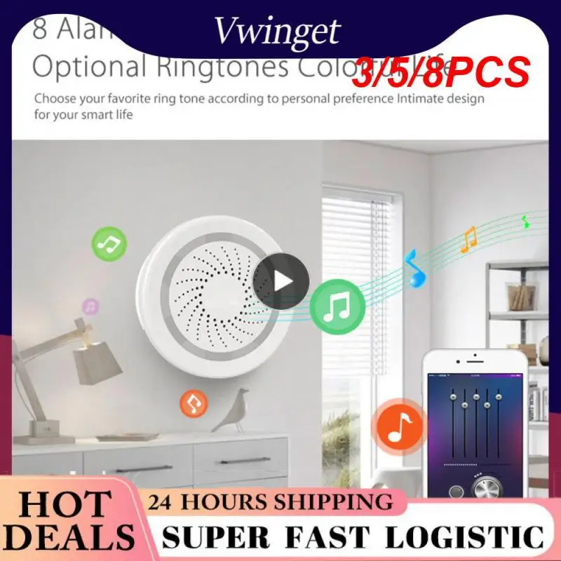3/5/8PCS Usb Temperature And Humidity Sensor 120db Wifi Sensor Mobile App Control Remote Control Sound And Light Alarm
3/5/8PCS Usb Temperature And Humidity Sensor 120db Wifi Sensor Mobile App Control Remote Control Sound And Light Alarm