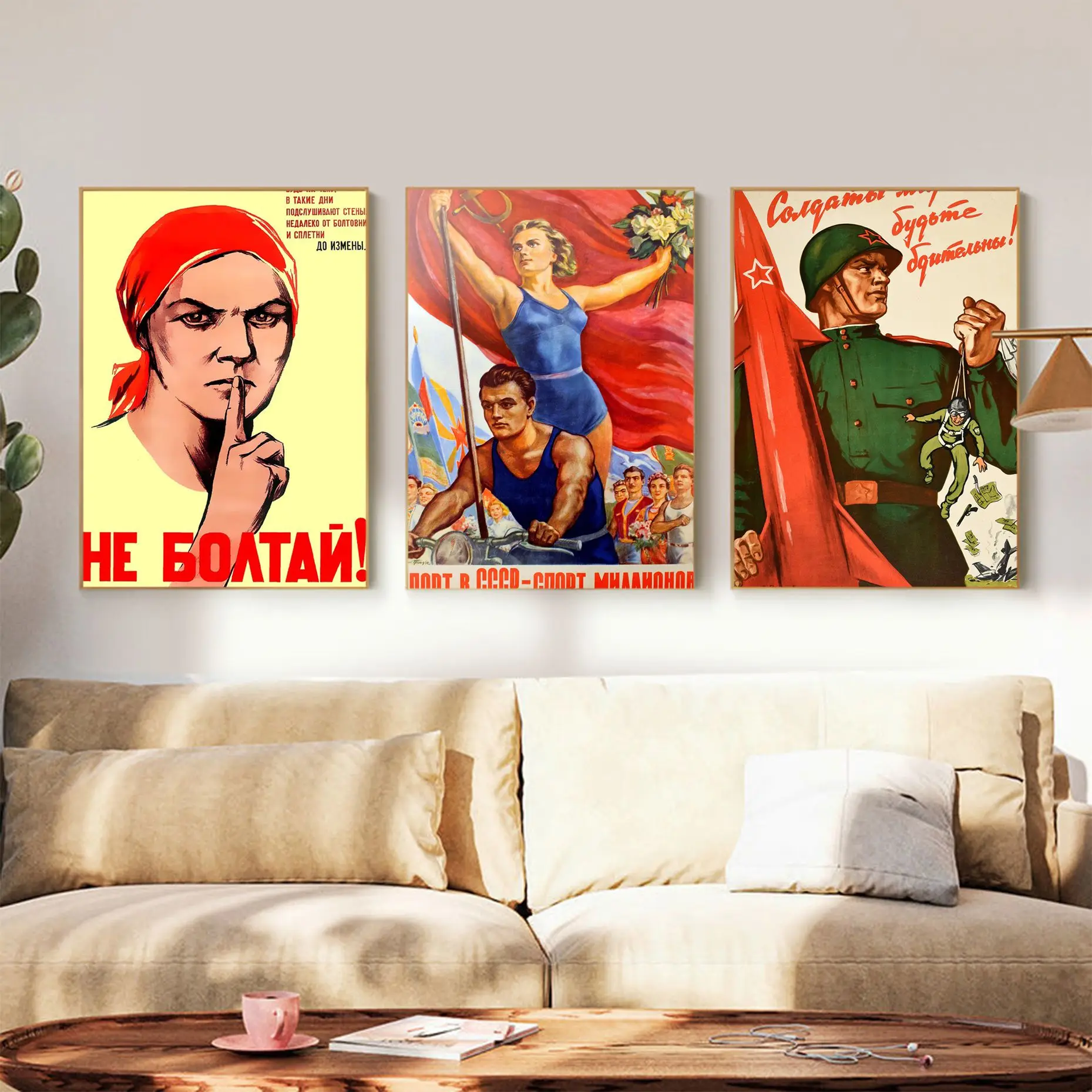 Vintage Russian Propaganda Poster Good Quality Prints And Posters Vintage Room Home Bar Cafe Decor Aesthetic Art Wall Painting
Vintage Russian Propaganda Poster Good Quality Prints And Posters Vintage Room Home Bar Cafe Decor Aesthetic Art Wall Painting