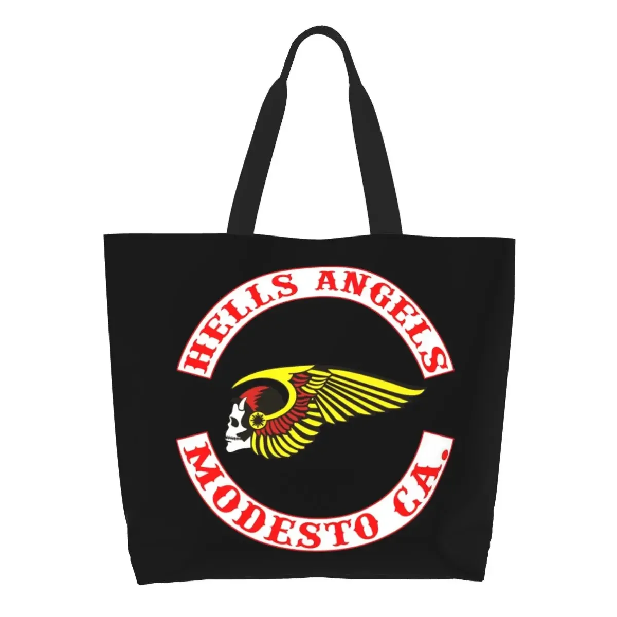 Custom Hells Angels Logo Shopping Canvas Bags Women Recycling Large Capacity Groceries Motorcycle Club Shopper Tote Bags
Custom Hells Angels Logo Shopping Canvas Bags Women Recycling Large Capacity Groceries Motorcycle Club Shopper Tote Bags