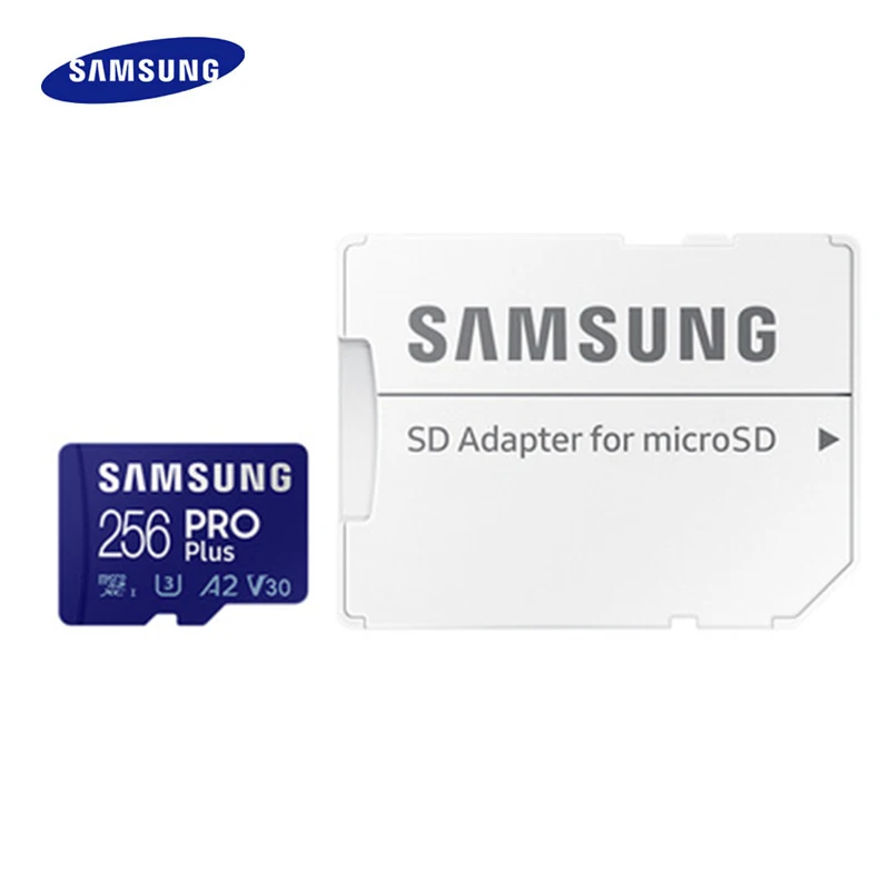 

SAMSUNG PRO Plus Memory Card 128GB U3 V30 Micro SD Card 256GB 512GB 160MB/s Class 10 Microsd SDXC TF Card UHS-I A2