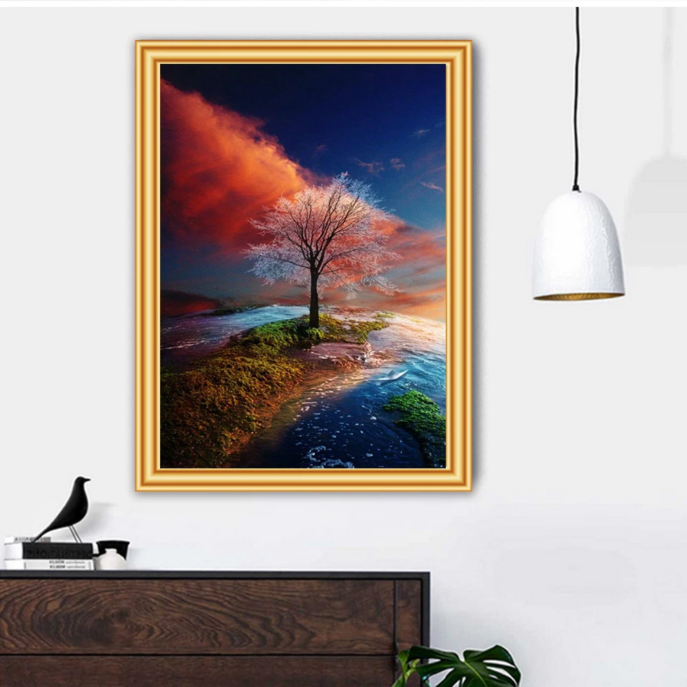 5D Diamond Painting DIY Landscape Tree Diamond Mosaic Diamond Embroidery Full Round Drill Cross Stitch Home Decor
5D Diamond Painting DIY Landscape Tree Diamond Mosaic Diamond Embroidery Full Round Drill Cross Stitch Home Decor