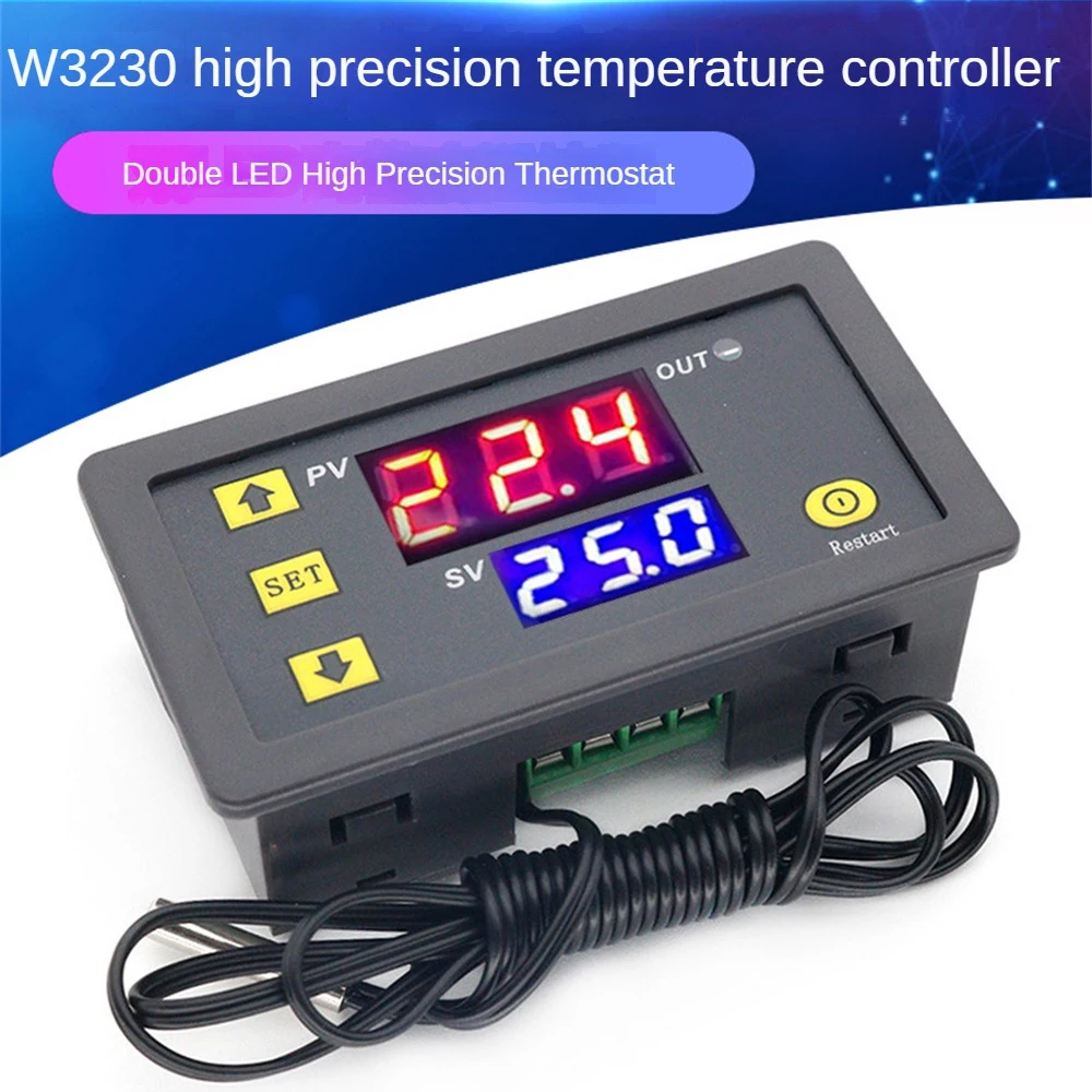 AC110-220V Probe Line 20A Digital Temperature Control LED Display Thermostat With Heat/Cooling Control Instrument
AC110-220V Probe Line 20A Digital Temperature Control LED Display Thermostat With Heat/Cooling Control Instrument