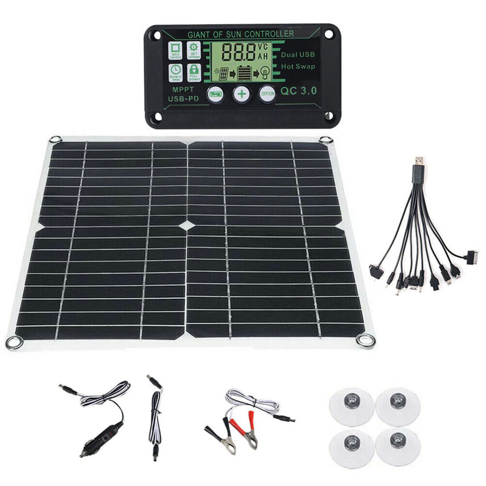 Solar Panel Charger Solar Chargers Outputs RV Boat Outdoor Solar Panel Charger Solar Panel Kit Solar Street Lamp
Solar Panel Charger Solar Chargers Outputs RV Boat Outdoor Solar Panel Charger Solar Panel Kit Solar Street Lamp