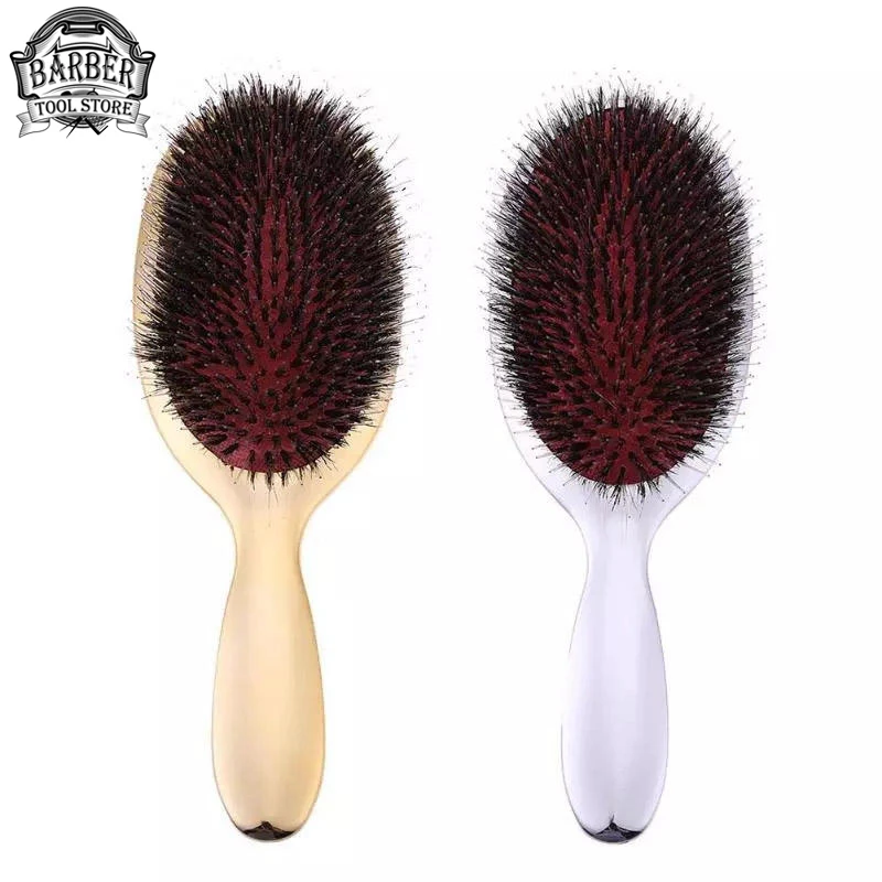 Salon Professional Haircutting Massage Hairbrush Pure Boar Bristle Paddle Comb Barbershop Home Styling Accessory Brush
Salon Professional Haircutting Massage Hairbrush Pure Boar Bristle Paddle Comb Barbershop Home Styling Accessory Brush