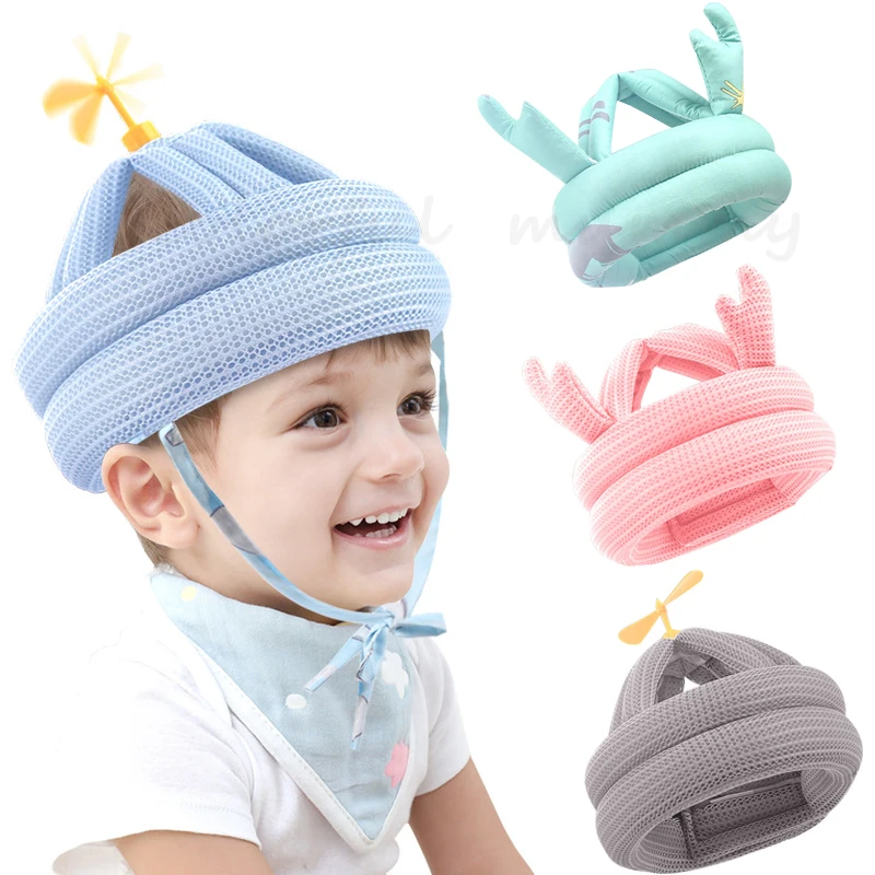 

Baby's Drop-Resistant Helmet Protective Pad Baby Learn To Walk Children Toddler Head Cap Anti Collision Hat Soft Comfortable Cap