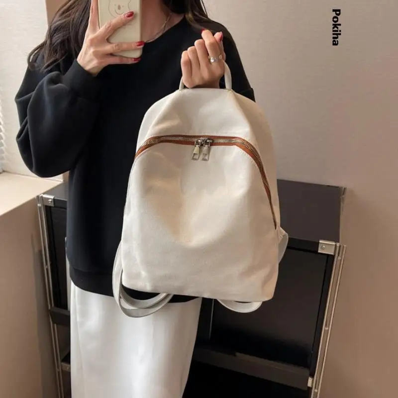 Shoulder Bag Casuals Solid Color Handbag Women High Fashion New 2023 Large Capacity Canvas Backpack School Versatile Summer
Shoulder Bag Casuals Solid Color Handbag Women High Fashion New 2023 Large Capacity Canvas Backpack School Versatile Summer