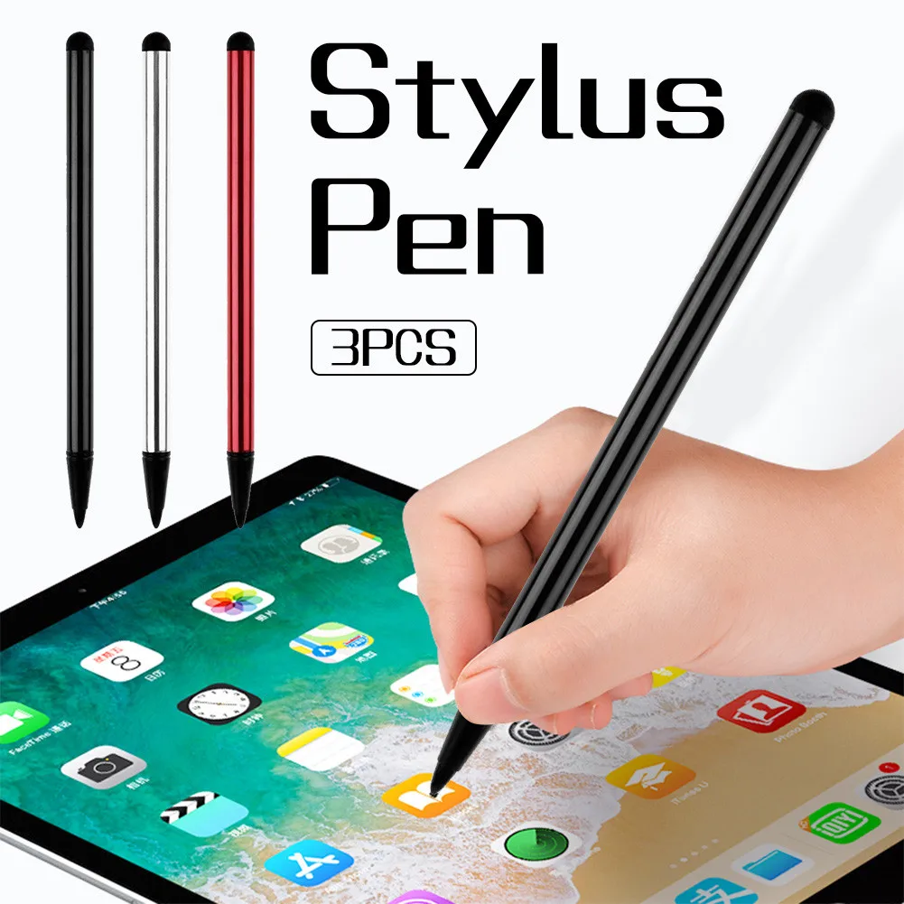 3Pcs Capacitive Universal Phone Tablet Touch Screen Pen Stylus for Android foriPhone For Samsung Cell Phone PC Electronics
3Pcs Capacitive Universal Phone Tablet Touch Screen Pen Stylus for Android foriPhone For Samsung Cell Phone PC Electronics