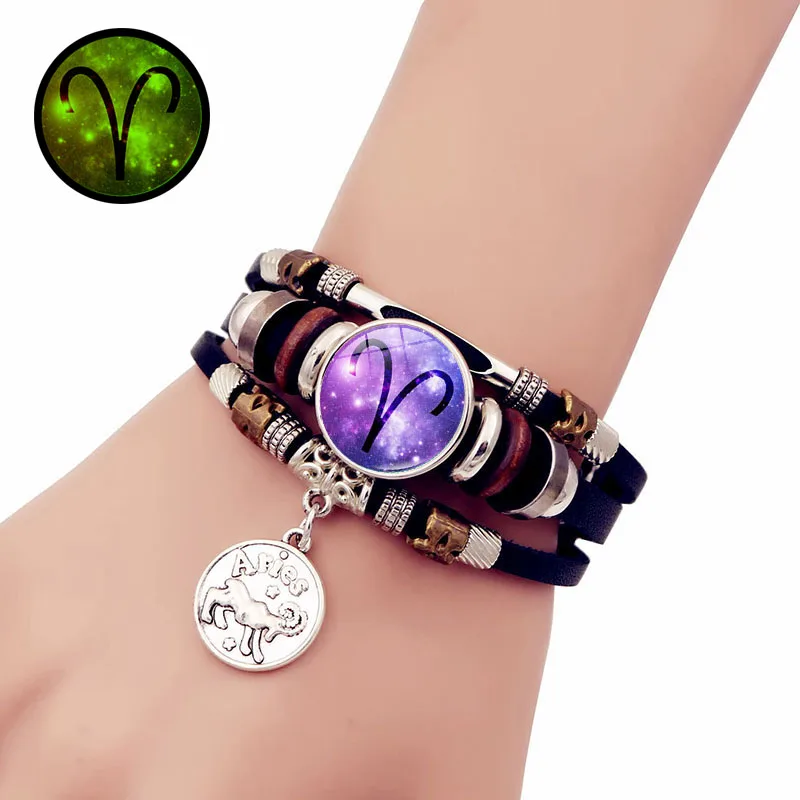 Светящийся браслет с 12 созвездиями зодиака стеклянный кабошон черный кожаный браслет в стиле панк мужские ювелирные изделия подарок на ден...
Светящийся браслет с 12 созвездиями зодиака стеклянный кабошон черный кожаный браслет в стиле панк мужские ювелирные изделия подарок на ден...