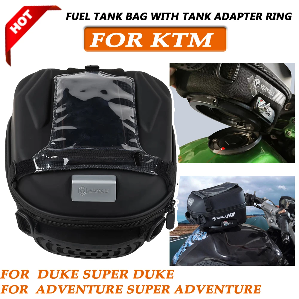 For KTM DUKE ADVENTURE SUPER DUKE ADVENTURE 125 1190 1290 Fuel Tank Bag Navigation Packag Storage Bag with Lnstall Adapter
For KTM DUKE ADVENTURE SUPER DUKE ADVENTURE 125 1190 1290 Fuel Tank Bag Navigation Packag Storage Bag with Lnstall Adapter