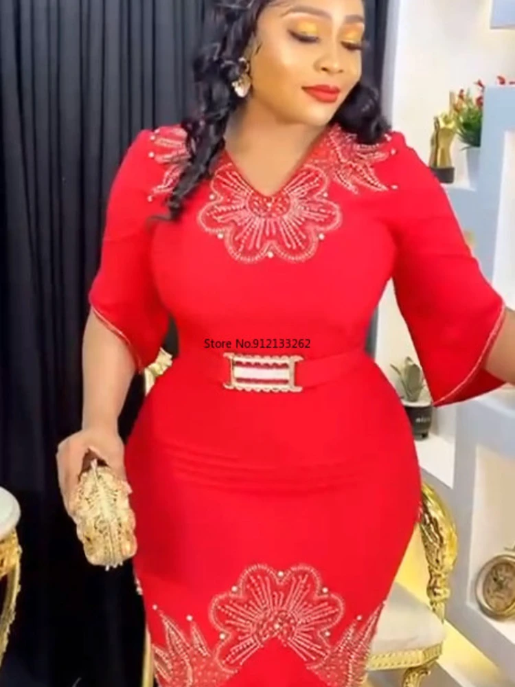 African Dresses for Women Autumn Winter African Women Half Sleeve V-neck Polyester Solid Color Long Dress Maxi Dress L-3XL
African Dresses for Women Autumn Winter African Women Half Sleeve V-neck Polyester Solid Color Long Dress Maxi Dress L-3XL
