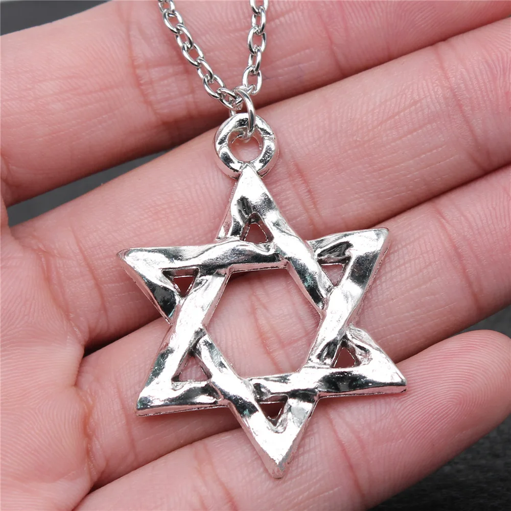 Dropshipping Antique Silver Plated 45x38mm Star Of David Pendant Necklace For Women Men Long Chain Trendy Jewelry Accessories
Dropshipping Antique Silver Plated 45x38mm Star Of David Pendant Necklace For Women Men Long Chain Trendy Jewelry Accessories