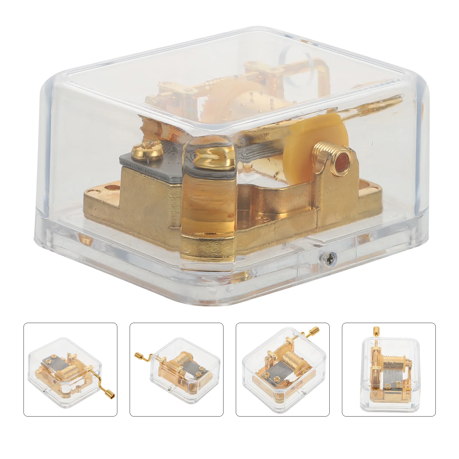 Clear Hand Crank Box: Transparent Musical Box Windup Musical Mechanism Musical Box Birthday Gift for Kids Christmas
Clear Hand Crank Box: Transparent Musical Box Windup Musical Mechanism Musical Box Birthday Gift for Kids Christmas