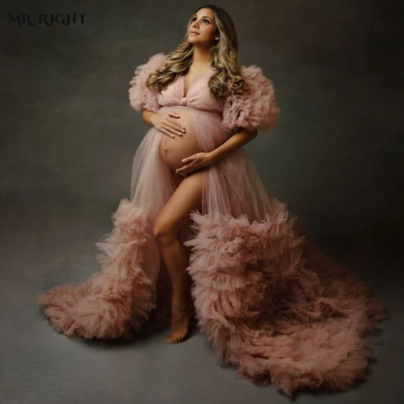 Puffy Maternity Gowns for Women Photo Shoot Sheer Extra Ruffled Tulle Pregnancy Dress Mother and Daughter Baby Shower Robes
Puffy Maternity Gowns for Women Photo Shoot Sheer Extra Ruffled Tulle Pregnancy Dress Mother and Daughter Baby Shower Robes