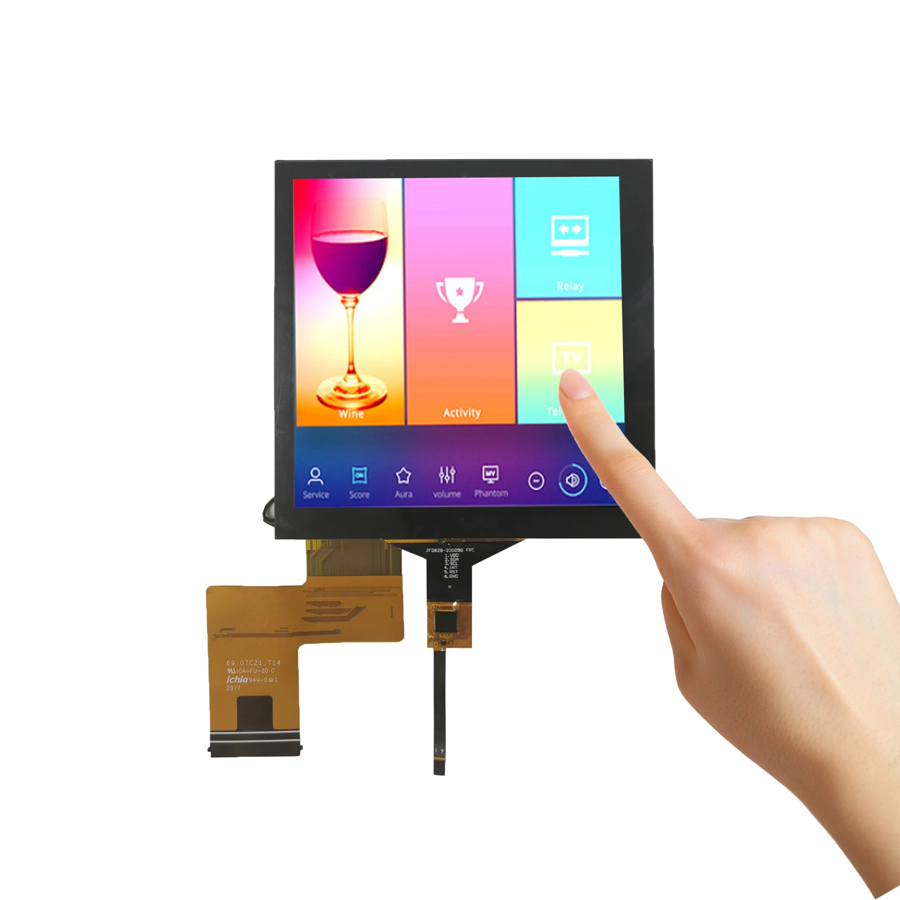 TFT 5.1 inch 480*480 RGB Capacitive touch Screen IPS 16.7M Square LCD Module 
TFT 5.1 inch 480*480 RGB Capacitive touch Screen IPS 16.7M Square LCD Module